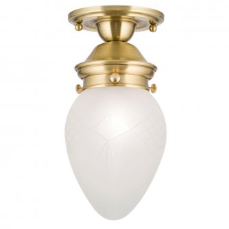 Elegante Jugendstil-Lampe in Bronze-Oberflche mit mattem...