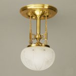 Ausgefallene Jugendstil-Deckenlampe in historischem Stil