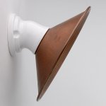 Keramik-Wandlampe SCHEDAR mit Kupferschirm von Aldo Bernardi