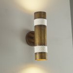 Zylinderfrmiger Wandfluter aus mit Seil-Applikation