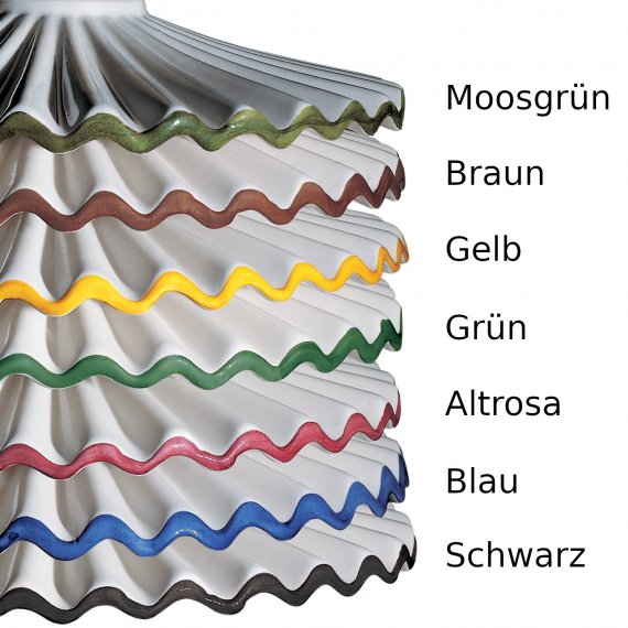 Farb-Auswahl fr Randdekor auf Schirm und Blten