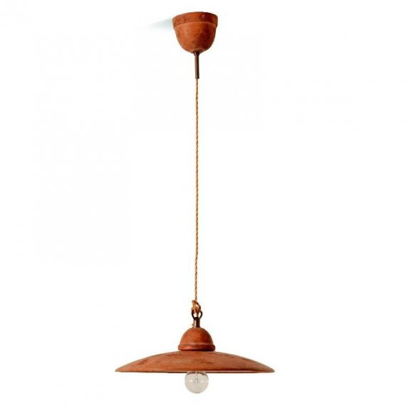 Hngelampe in Terrakotta, Schirmdurchmesser 35cm