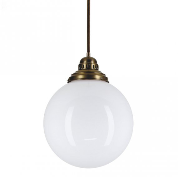 Kugellampe (D: 35cm) im Industriedesign mit Halterung in...