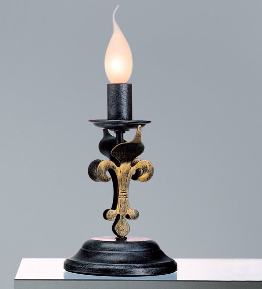 Tischlampe im Stil eines Kerzenstnders von Hans Kgl