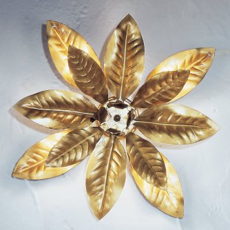 Florentiner Deckenblüte in Gold antik