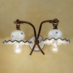 Doppelte Wandlampe im Landhausstil von Ferroluce