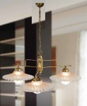 Dreiflammiger Landhaus-Leuchter von Atelier Cremas