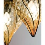Elegante venezianische Wandleuchte mit Murano-Tropfenglas