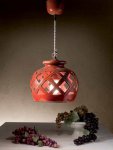 Ländlich-mediterrane Keramik-Lampe von Signa