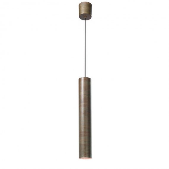 Pendelleuchte in Eisen, Durchmesser 8cm (alte, nicht mehr verfügbare Aufhängungsvariante)
