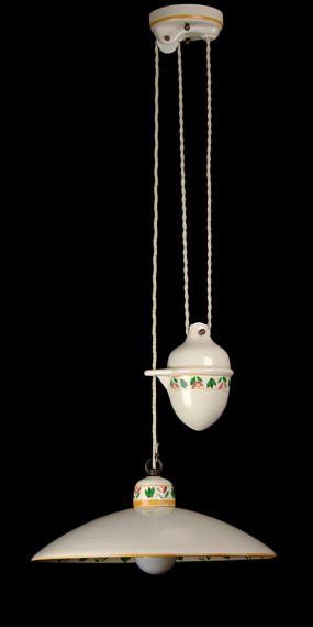 Italienische Keramik-Zuglampe 00252 von Signa