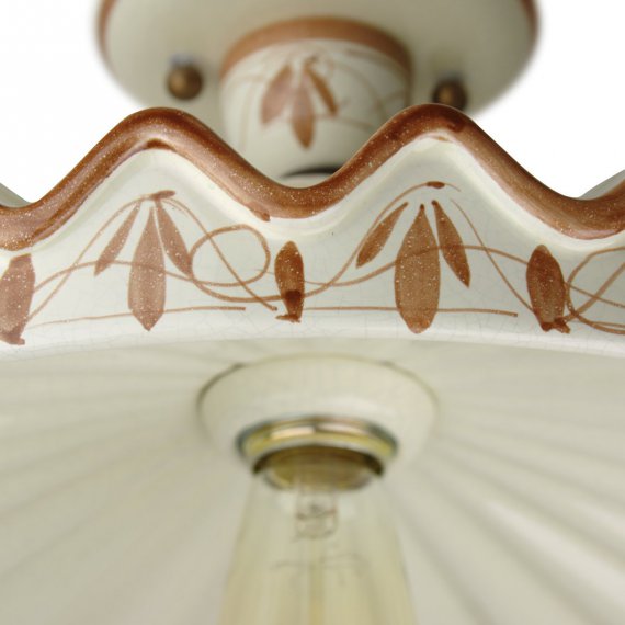 Klassische Deckenlampe in Keramik von Signa