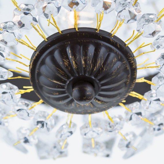 Klassischer Kristall-Kronleuchter in Sacklüster-Form