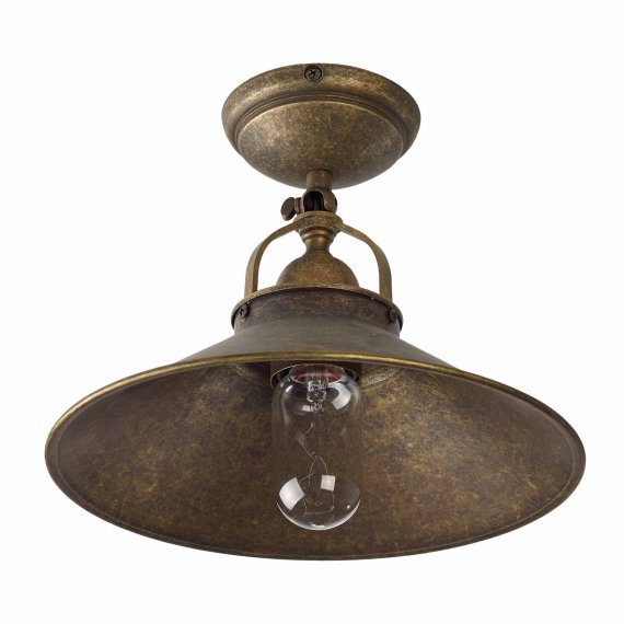 Deckenlampe in Braun antik