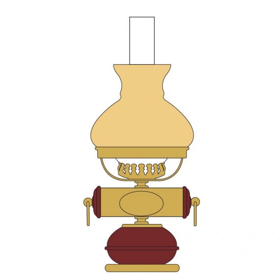 Schema der Petroleumstil-Lampe