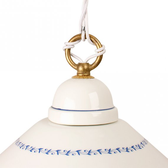 Landhaus-Zuglampe mit Keramikschirm von CeraBo