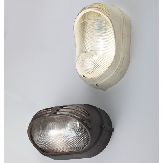 Ovale Außenwandlampe in zwei Formen